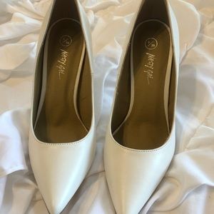 Nasty Gal white pointed toe stiletto